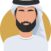 an-arab-man-with-a-beard-and-turban-vector